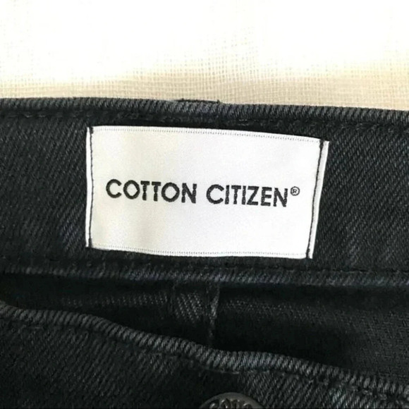 COTTON CITIZEN  High Waist Skinny Leg Jean Black - Picture 4 of 15